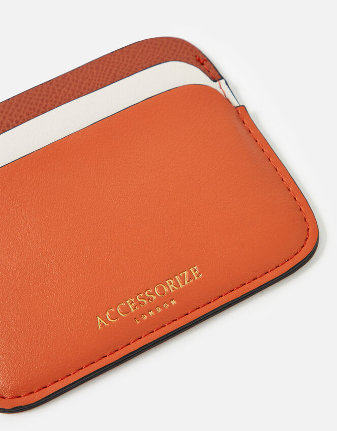 Colourblock Cardholder, Orange (RUST), large