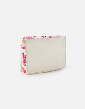 Floral Sequin Clutch Bag , , large