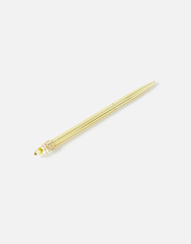 Trapped Flower Crystal Pen, Yellow (YELLOW), large