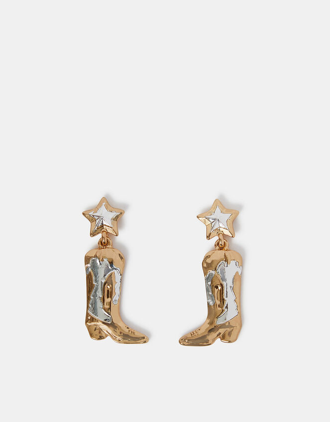 Cowboy Boots Drop Earrings, , large
