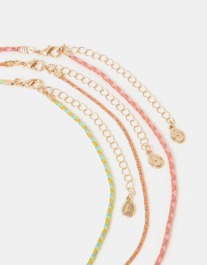 3-Pack Charm Cord Necklaces, , large