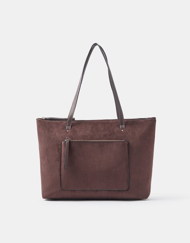 Rachel Zip Front Laptop Tote Bag, Brown (CHOCOLATE), large