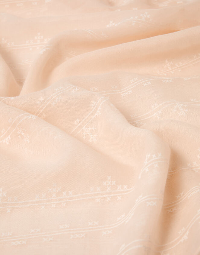 Stitch Detail Lightweight Scarf, , large