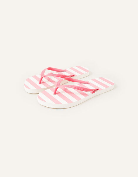 Stripe Flip Flops , Pink (PINK), large