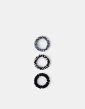 3-Pack Beaded Hair Scrunchies, , large