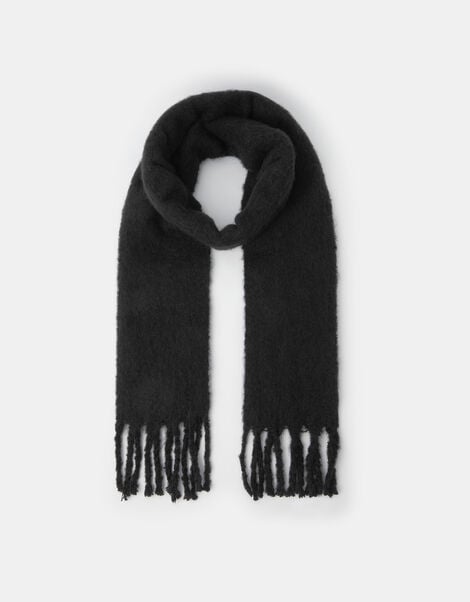 Super Soft Plain Scarf, Black (BLACK), large