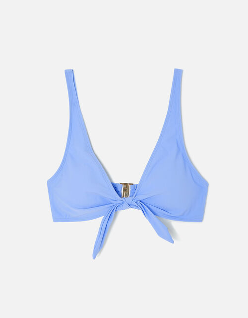 Bunny Tie Bikini Top, Blue (LIGHT BLUE), large