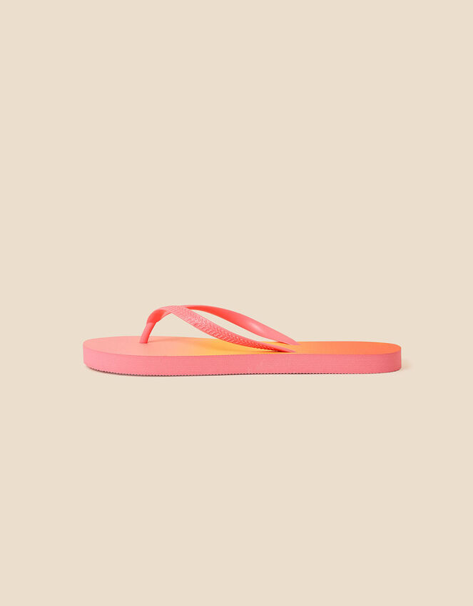 Ombre Flip Flops, Orange (ORANGE), large