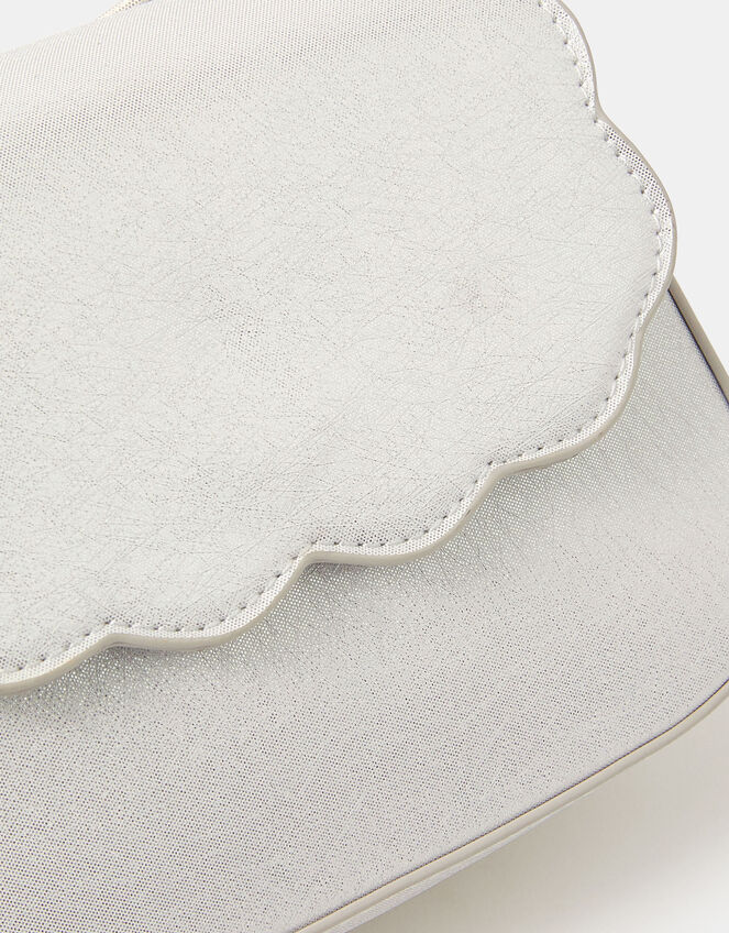 Girls Metallic Scallop Bag, , large