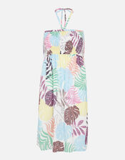 Palm Print Bandeau Dress, Multi (BRIGHTS-MULTI), large