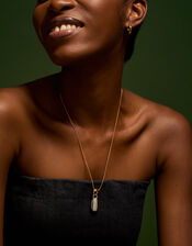 Stainless Steel Mixed Metal Pendant Necklace, , large