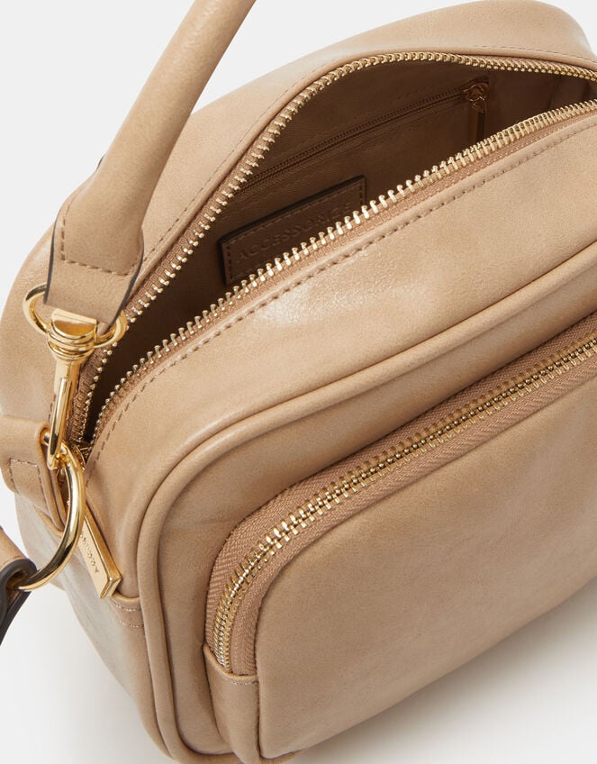 Boxy Crossbody Bag, Nude (NUDE), large