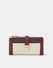 Push Lock Wallet , Red (BURGUNDY), large