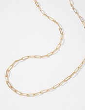 Gold-Plated Long Wrap-Around Necklace, , large