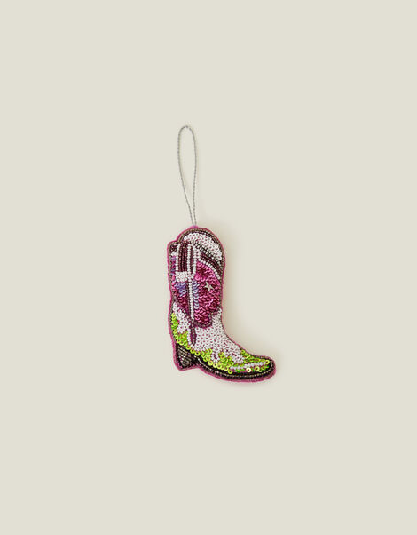 Yeehaw Cowboy Boot Hanging Decoration, , large