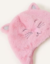 Faux Fur Fluffy Cat Chullo Hat, Pink (PINK), large