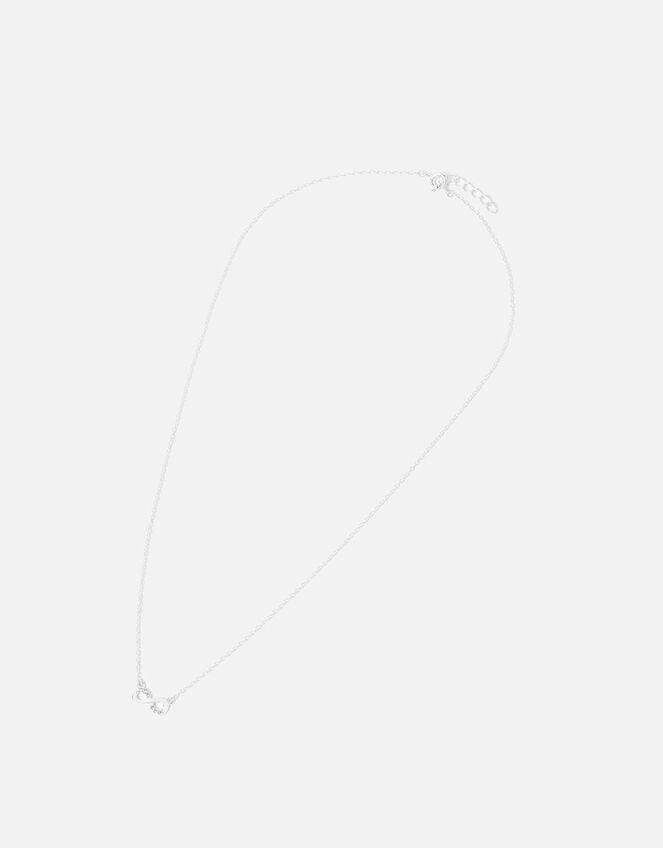 Sterling Silver Infinity Necklace, , large