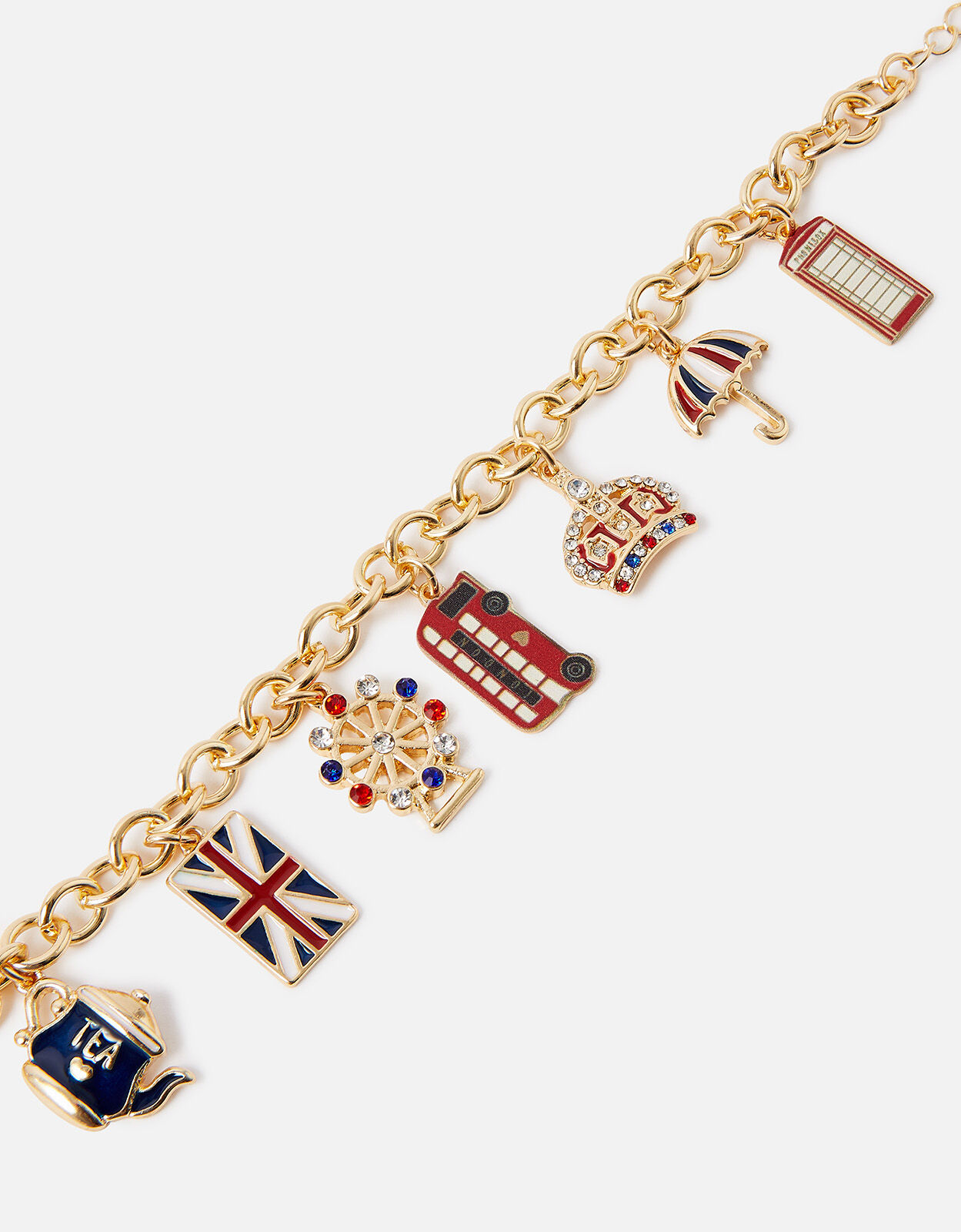 Carlton London Girls Set of 4 Multicoloured GoldPlated Charm Bracelet   Carlton London Online