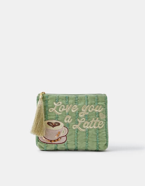Love You A Latte Velvet Pouch, , large