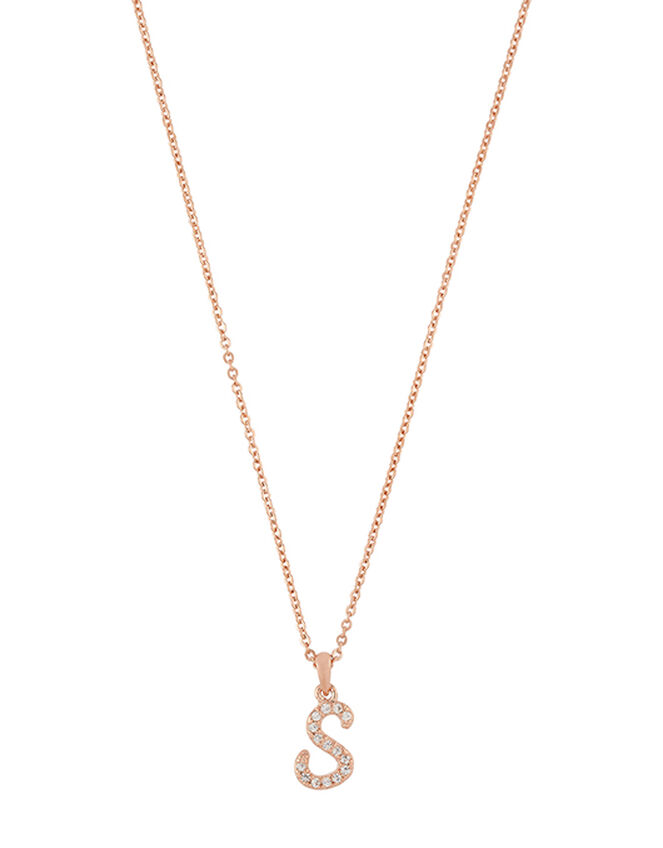 Sparkle Initial Necklace - S, , large