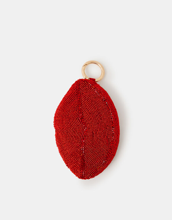 Beaded Lips Coin Purse, , large