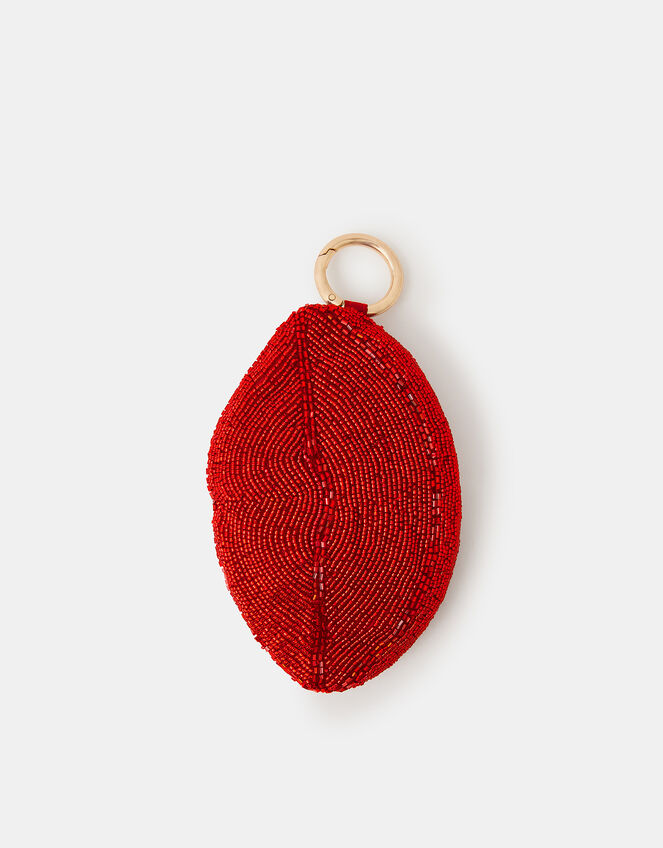 Beaded Lips Coin Purse, , large