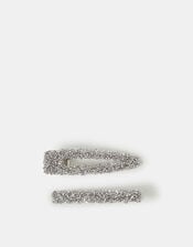 2-Pack Encrusted Hair Clips, , large