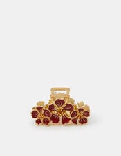 Enamel Floral Claw Clip , , large