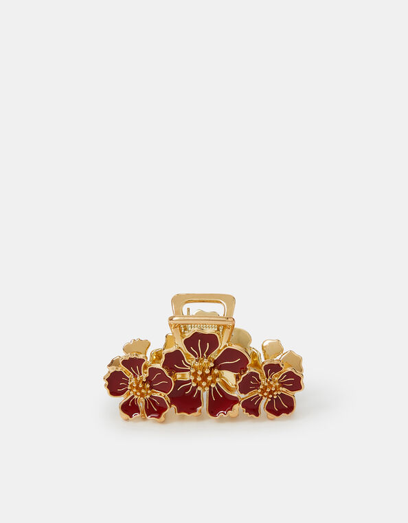 Enamel Floral Claw Clip , , large