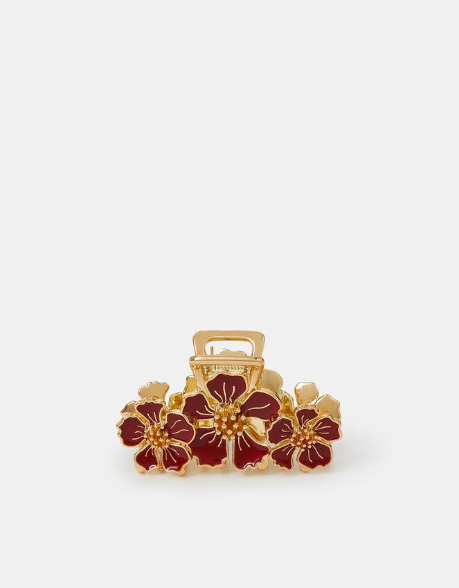 Enamel Floral Claw Clip , , large