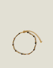 14ct Gold-Plated Stainless Steel Mix Bead Bracelet, , large