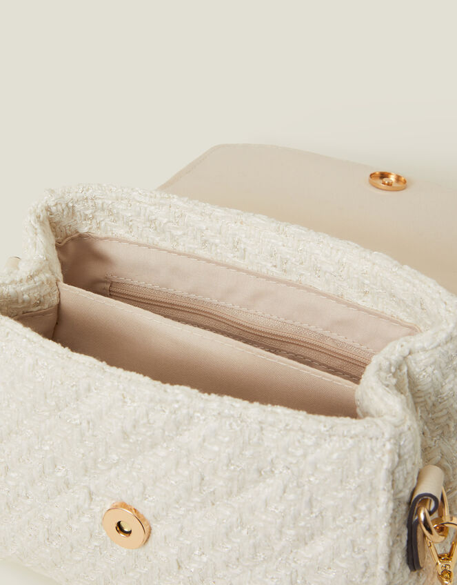 Quilted Boucle Handbag, , large