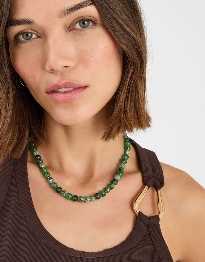 Semi-Precious Bead Necklace, , large