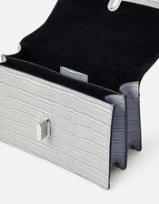 Croc Lock Shoulder Bag, Grey (GREY), large