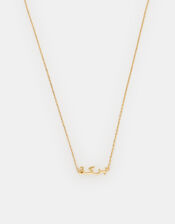 Girls 14ct Gold-Plated Barakah Arabic Pendant Necklace, , large