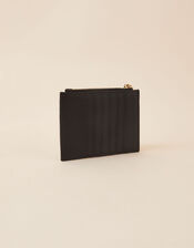 Zip Card Holder, Black (BLACK), large