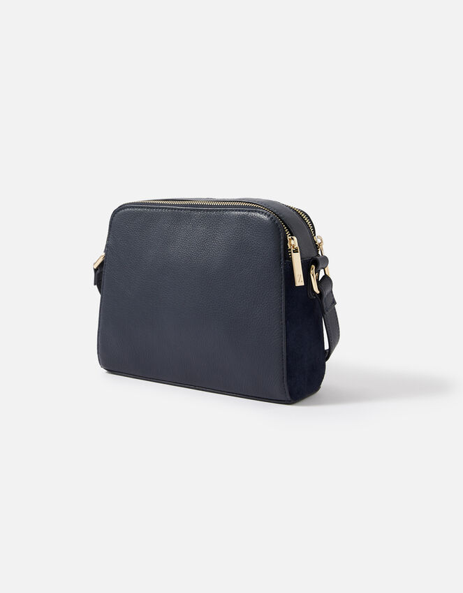 Sarah Zip Leather Cross-Body Bag, , large