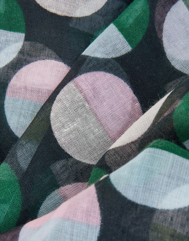 Geometric Polka Dot Scarf, , large