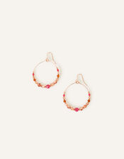 Beaded Hoop Earrings, , large