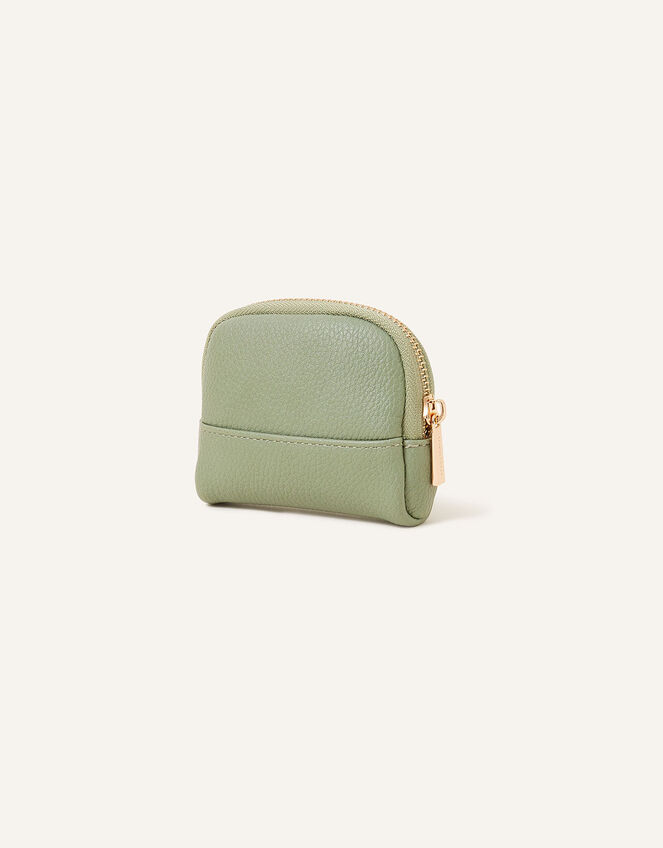 Soft Crescent Coin Purse, Green (GREEN), large