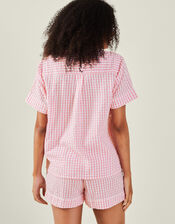 Gingham Short Pyjamas Set, Pink (PINK), large