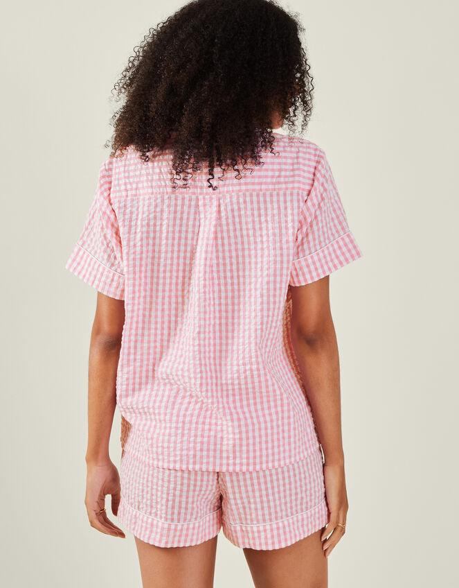 Gingham Short Pyjamas Set, Pink (PINK), large