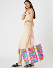 Tile Print Shopper Bag, , large