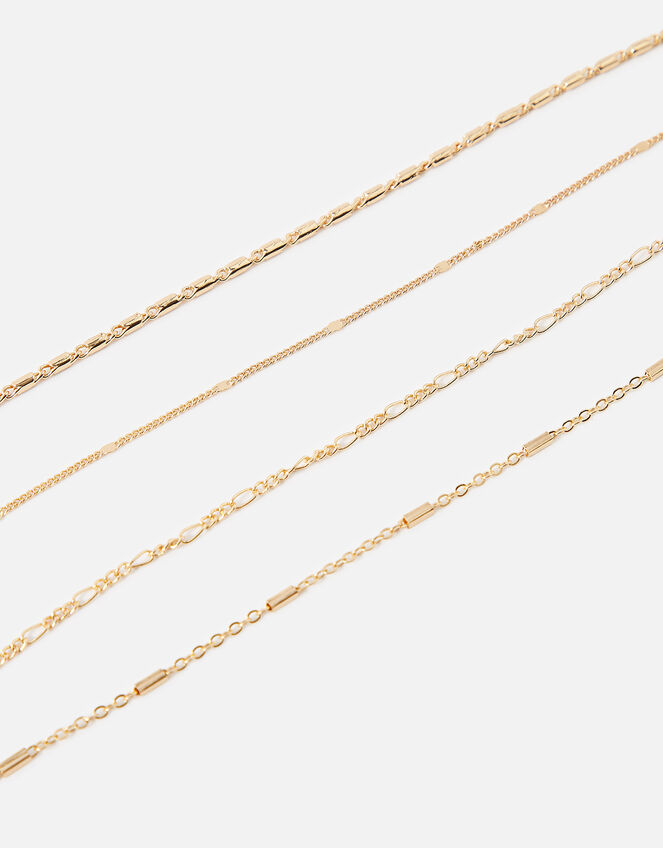 Chain Anklets 4 Pack, , large