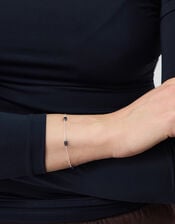 Sterling Silver Agate Station Bracelet, , large