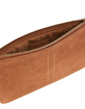 Suede Cross-Body Bag, Tan (TAN), large