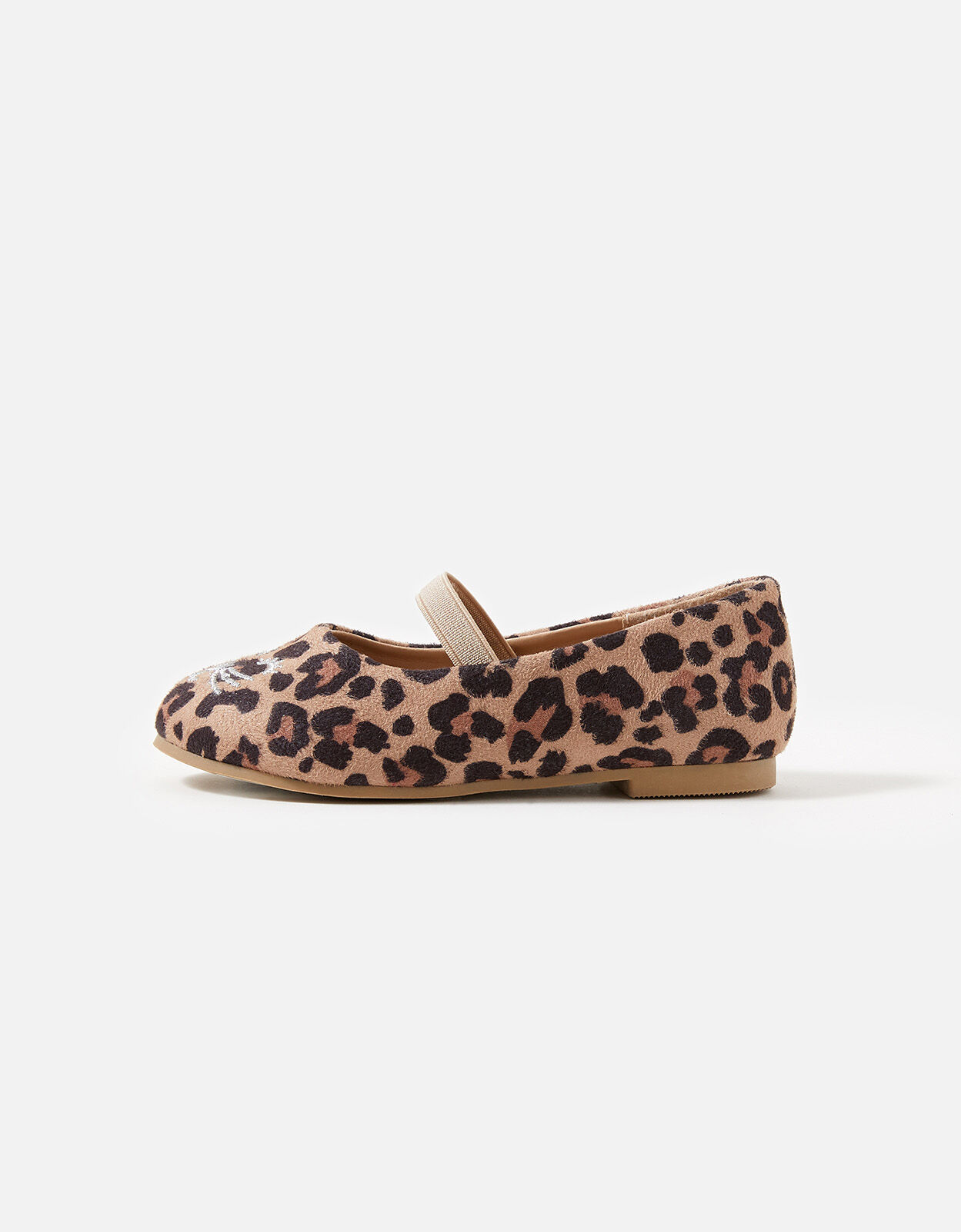 Girls Leopard Print Cat Ballerina Flats Leopard