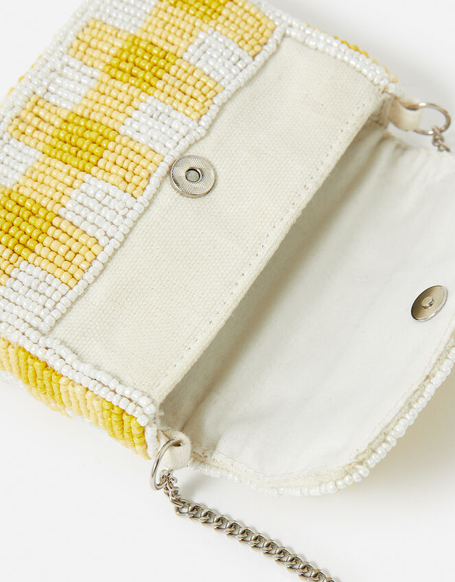 Gingham Mini Purse, Yellow (YELLOW), large