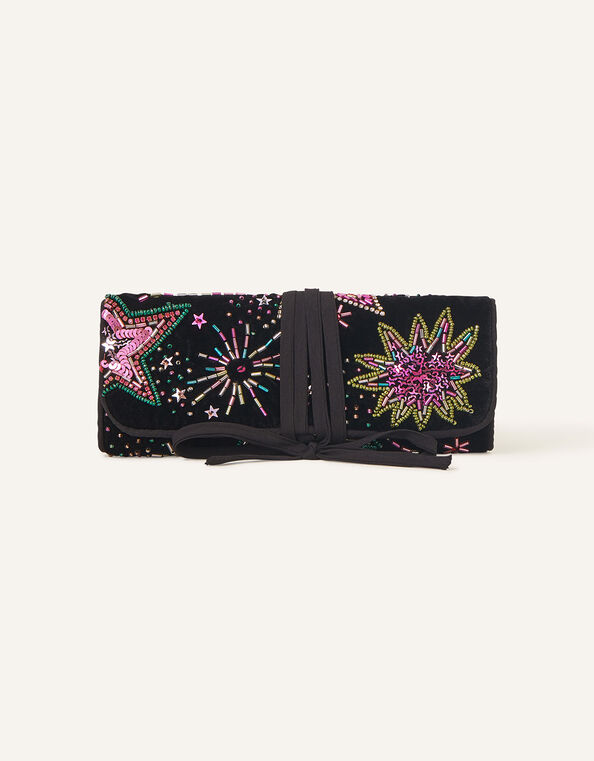 Embellished Star Jewellery Roll, , large