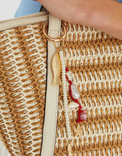 Fish Pearl Beaded Bag Charm, , large